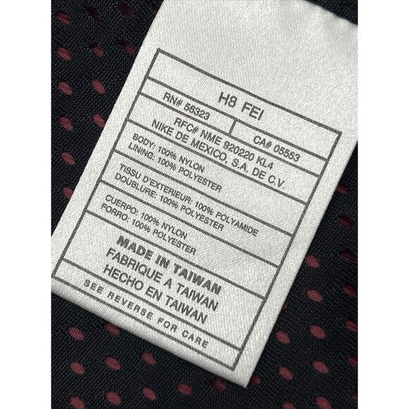 VINTAGE Nike Jacket Full Zip Front Maroon Jacket Pockets Swoosh Women’s Size L - Picture 10 of 11